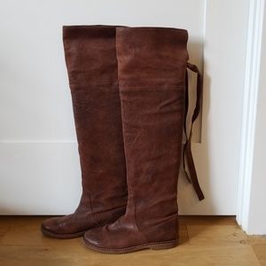 Frye over the knee boots